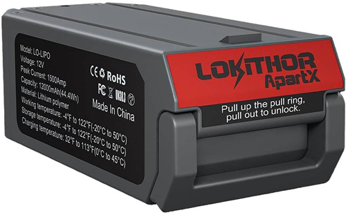Lokithor Batterij LIPO voor ApartX Jumpstarter 12V 1500A