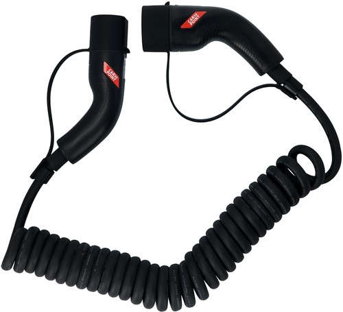 Carpoint Spiraal Laadkabel Elektrische Auto Type2>2 32A 3ph 6 meter