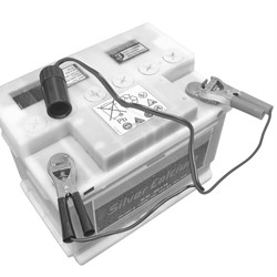 Aanstek.doos accuklem 12-24V 10A