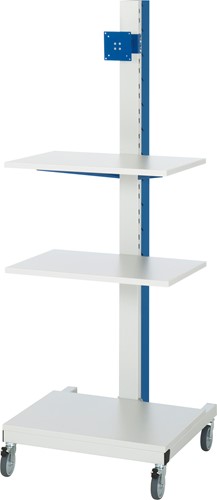 Computerstandaard 6018, B650xD650xH1770mm, verrijdbaar