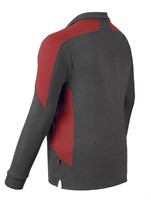 Havep - Zipsweater Bicolor, charcoal/rood, Unisex, maat S-2