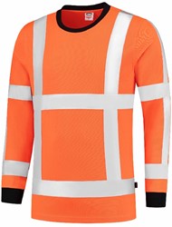 Tricorp - T-shirt RWS Birdseye Lange Mouw 103002 Fluor Orange L