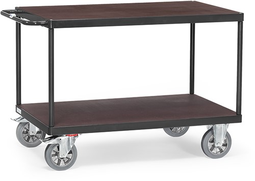 Tafelwagen laadvlak 1200 kg, 2 etages van hout