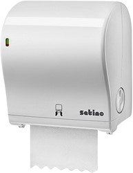 Handdoekroldispenser Satino PT1 manueel medium wit 331520