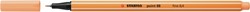 Fineliner STABILO point 88/25 fijn pastel oranje