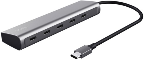 Hub Trust USB-C Halyx 5 poorts 25136-2