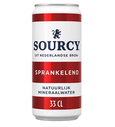 Water Sourcy rood blik 330ml