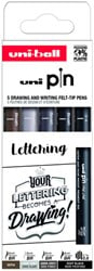 Fineliner Uni-ball Pin Musthave Handlettering set à 5 stuks assorti