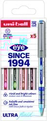Rollerpen Uni-ball Eye UB157 medium assorti 5 stuks