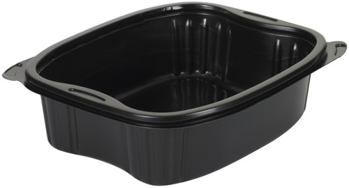Schaal IEZZY magnetron 900ml PP zwart 300 stuks