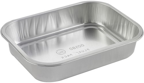 Schaal IEZZY grill en oven 609ml aluminium zilver 1000 stuks