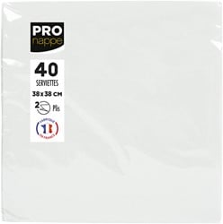 Servet Pronappe 1/4 vouw 2-laags 380x380mm 40 vel wit