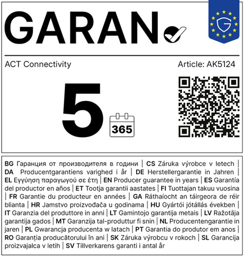 Kabel ACT Netsnoer CEE 7/7 male - C13 zwart 3 meter-3