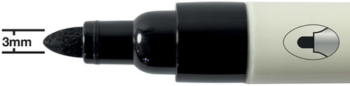 Whiteboardmarker Nobo ronde punt 3mm zwart-6