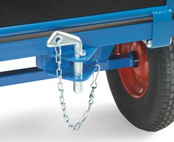 Koppeling voor handtrekwagen bevestiging achter