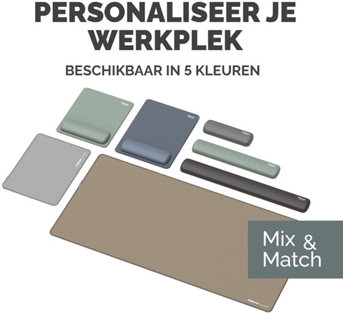Muismat met polssteun Fellowes Breyta zand-6