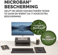 Muismat met polssteun Fellowes Breyta XL zwart-2