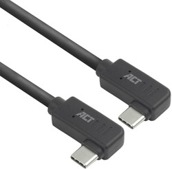 Kabel ACT USB-C hoek links/rechts 10Gbps 2m