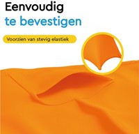 Tafelrok BRASQ voor statafel 80cm oranje-2