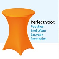 Tafelrok BRASQ voor statafel 80cm oranje-4