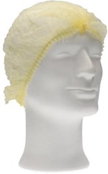 Haarnet CMT clip non-woven L 53cm PP geel 100 stuks