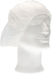 Haarnet CMT bouffant non-woven XL 58cm PP wit 100 stuks