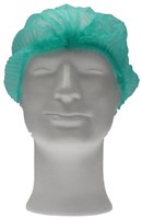 Haarnet CMT clip non-woven L 53cm PP groen 100 stuks-2