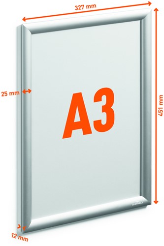 Kliklijst Durable aluminium A3 outdoor-2