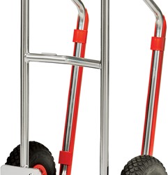 Kunststof glijbeugels voor steekwagens 1 set (2 stuks) met klipjes, rood