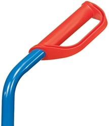 Handgreep met veiligheidsbeugel voor buis Ø 33,5 mm, rood