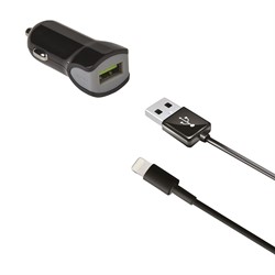 Celly Auto lader 2.4A MFI USB zwart