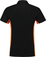 Tricorp - Poloshirt Bicolor Borstzak, blackorange, maat XS, unisex-2