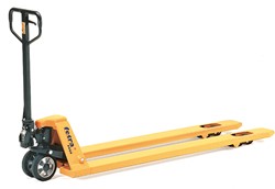 Handpallettruck vorklengte 1.500 mm 1500 kg draagkracht, wielen massief rubber / nylon