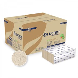 Lucart Econatural vouwhanddoek Z-vouw afm. 22,5x24 mm (2-laags) doos 15x200vel FSC