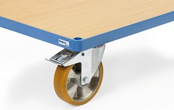 Wielen met polyuretaan banden 200 x 50 mm, naaf met kogellager