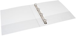 Presentatieringband Quantore A4 Maxi 4-rings D-mech 37mm wit