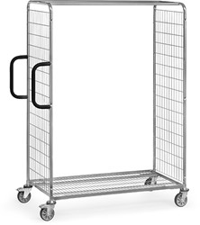 Orderverzamelwagen Laadvlak 1.250 x 610 mm Basis met draadgaaswanden, 1825 mm hoog