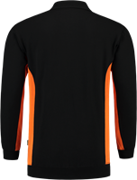 Tricorp - Polosweater Bicolor Borstzak, blackorange, maat XS, unisex-2
