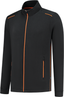 Tricorp - Sweatvest Accent, blackorange, maat S, unisex