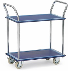 Magazijnwagen Laadvlak 740 x 480 mm 120 kg, 2 etages