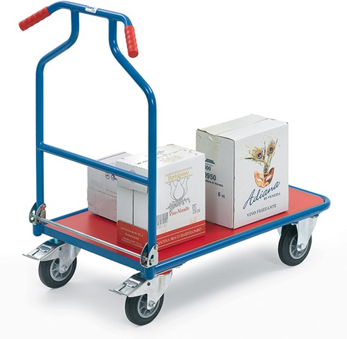 Optiliner blauw/rood Laadvlak 900 x 600 mm 400 kg, ergonomische greep-3