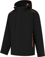 Tricorp - Winter Tech Shell Accent, blackorange, maat XL, unisex