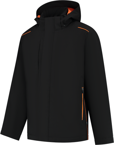 Tricorp - Winter Tech Shell Accent, blackorange, maat XL, unisex