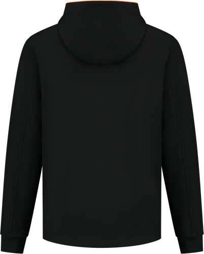 Tricorp - Softshell Capuchon Accent, blackorange, maat M, unisex-2