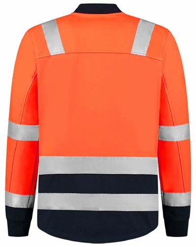 Softshell High Vis Bicolor 403021 Fluor Orange-Ink L-3