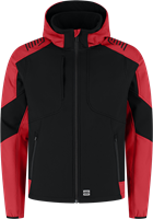 Tricorp - Softshell Capuchon Bicolor Redefined-BlackBrightred-XS-2