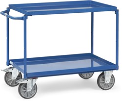 Tafelwagen Laadvlak tot 400 kg, met 2 stalen etages