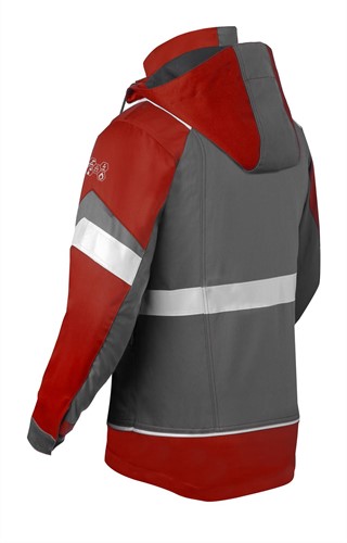 Havep - Parka 5-Safety Image+, charcoal/rood, Heren, maat XS-2