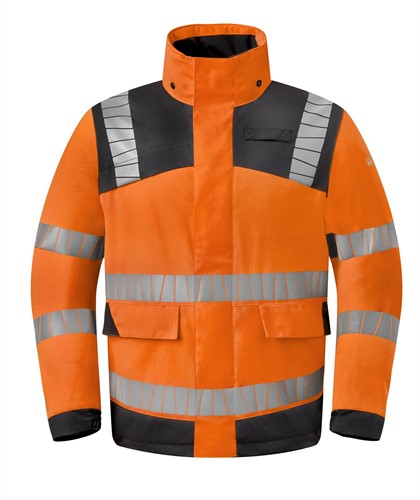 Havep - Parka High Visibility+, fluo oranje/charcoal, Heren, maat XS