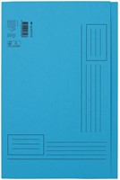 Vouwmap Quantore Folio ongelijke zijde 320gr blauw